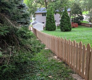 Rochester fencing company residential fencing contractors Minnesota wood fence cedar western red cedar treated pine white red yellow CCA  ACQ2 incense fir 2x4 1x6 2" x 4"  1" x 6"  nails stain solid privacy picket scalloped board on board shadow box pickets rails posts installation panels post caps modern horizontal backyard front yard ranch gate garden diy split rail house lattice old rustic vertical metal post picket dog ear contemporary custom